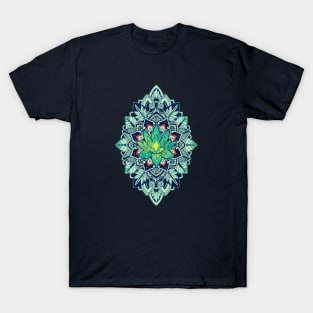 Vintage Mandala Lotus Flower T-Shirt